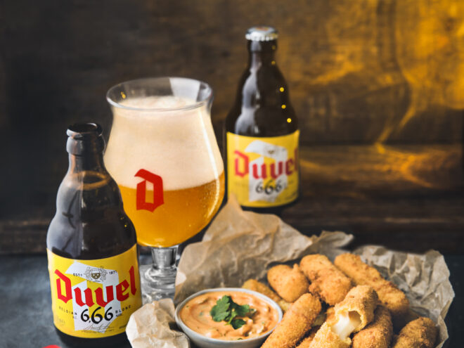 Duvel 666 & mozzarella sticks